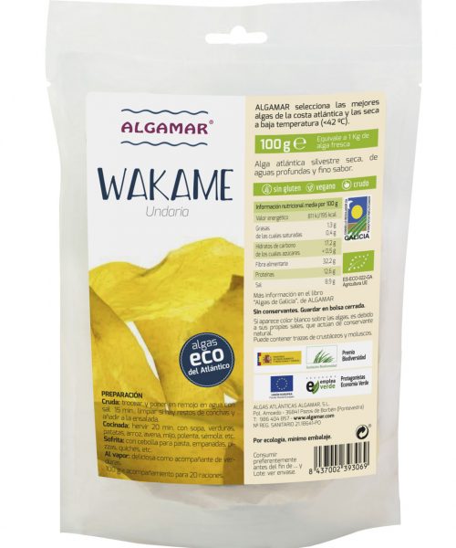 alga wakame 100 g Algamar