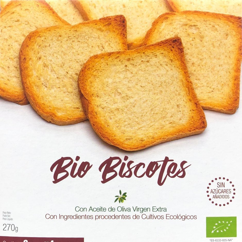 biscotes blat integral 270 g Arrasate