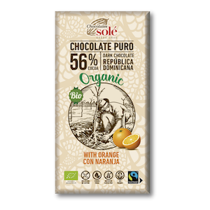xocolata amb taronja 56% CJ 100 g Solé