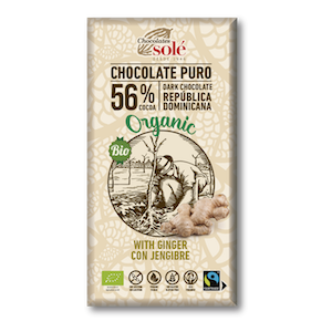 xocolata negra amb gingebre 56% CJ 100 g Solé