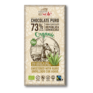 xocolata negra amb atzavara 73% CJ 100 g Solé