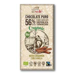 xocolata negra amb canyella 56% CJ 100 g Solé