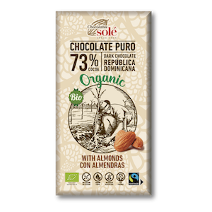 xocolata negra 73% amb ametlla CJ 150 g Solé