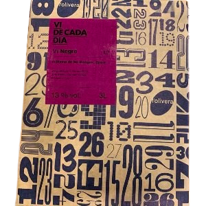 vi de cada dia negre bag in box 3 litres L'Olivera
