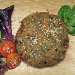 hamburguesa d’arròs, fajol i alga nori 2 u 200 g La Veganeria