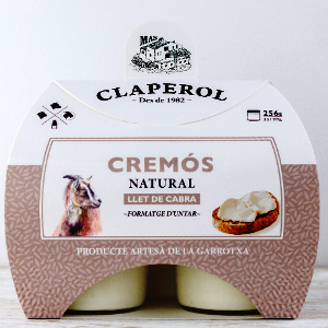 formatge cremòs de cabra 2x128 g Mas Claperol