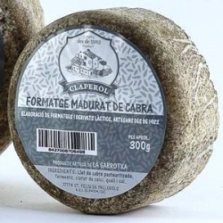 formatge madurat de cabra Garrotxa SP 400 g Mas Claperol