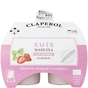 suís de vaca de maduixa 2 x 128 g VR Claperol