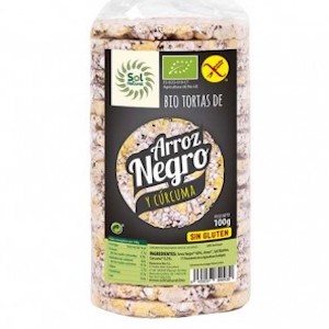 tortetes arròs negre i cúrcuma 100 g Solnatural