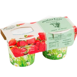 iogurt de vaca de maduixa 2 x 125 g Naturlan