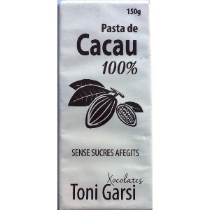 pasta de cacau 100% 150 g Toni Garsi