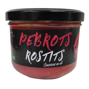 pebrots rostits 220 g Naturalmentebio