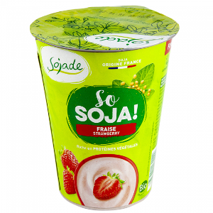postre vegetal de soja de maduixa 400 g Sojade
