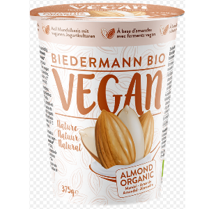 postre vegetal d'ametlla 375 g Biedermann