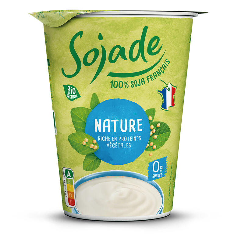 postre vegetal de soja natural 400 g Sojade