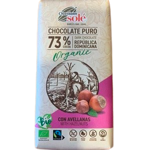 xocolata negra 73% amb avellana CJ 150 g Solé