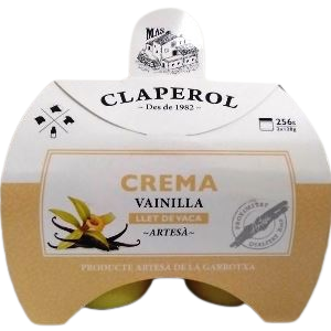 crema de vainilla 2 x 128 g Mas Claperol