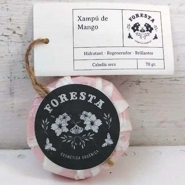 xampú sòlid de mango cabell sec Zafir 70 g Foresta
