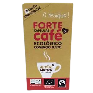 càpsules cafè forte compostables CJ 10 u Alternativa 3