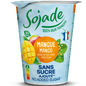 postre vegetal de soja de mango sense sucre 400 g Sojade