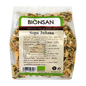 sopa juliana 125 g Bionsan