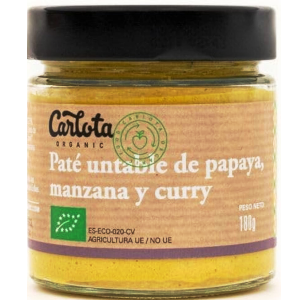 paté de papaia, poma i curri 180 g Carlota