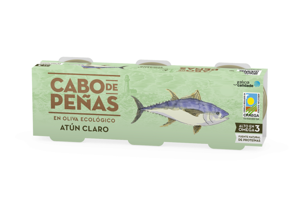 tonyina clara en oli d'oliva pack 3x70 g g Cabo de Peñas