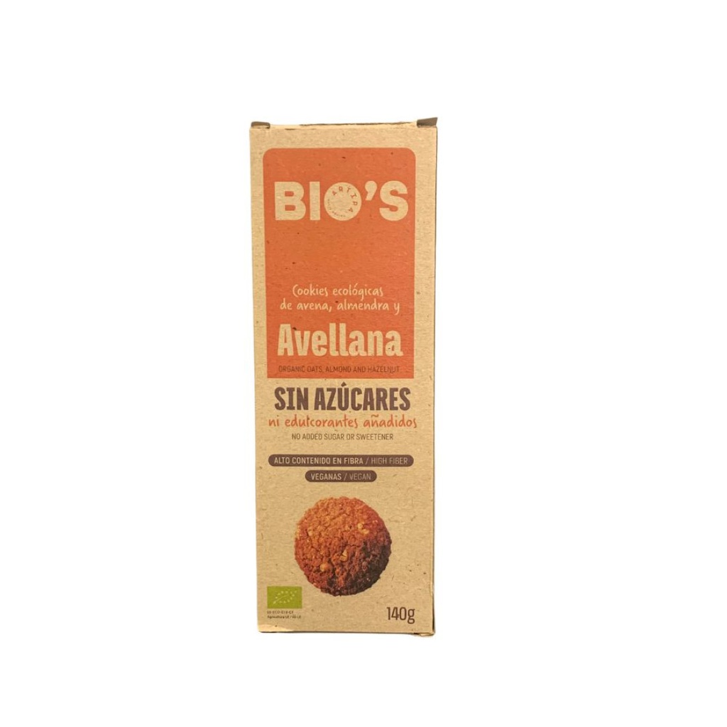 cookies de civada avellana 140 g Bio's Artipà SG