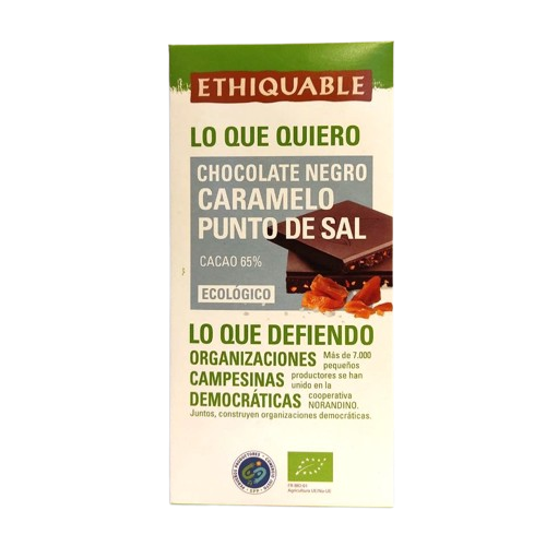 xocolata amb caramel amb sal 65% Perú 100 g CJ Ethiquable