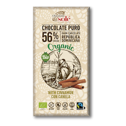 [90222] xocolata negra amb canyella 56% CJ 100 g Solé