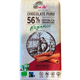 [90222] xocolata negra amb canyella 56% CJ 100 g Solé