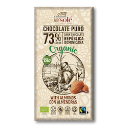 [90229] xocolata negra 73% amb ametlla CJ 150 g Solé
