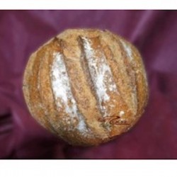[90370] pa d'espelta integral amb sègol rodó 1 kg tallat Fleca Roca