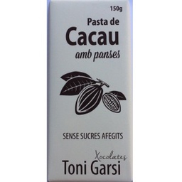 [90843] pasta de cacau 100% amb panses 150 g Toni Garsi