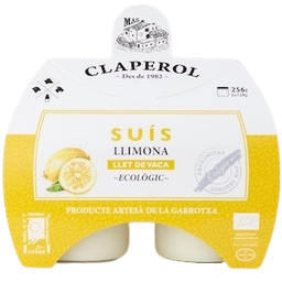 [90902] suís de vaca de llimona 2 x 128 g VR Claperol