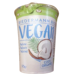 [1126] postre vegetal de coco 375 g Biedermann