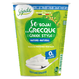 [1129] postre vegetal de soja grec 400 g Sojade