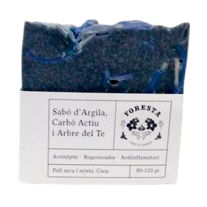 [1289] sabó d'argila, carbó i arbre del te 100 g Foresta