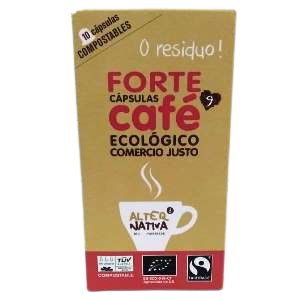 [1324] càpsules cafè forte compostables CJ 10 u Alternativa 3