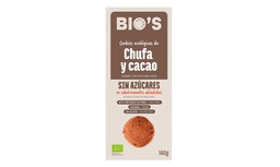 [2268] cookies de xufa cacau 140 g Bio's Artipà SG