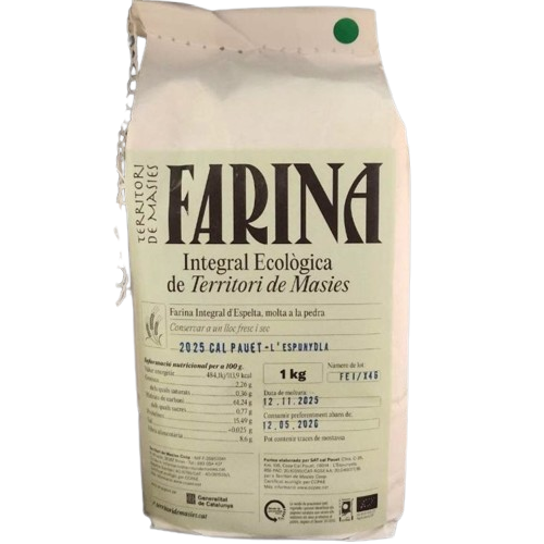 [2333] farina d'espelta integral 1kg Territori de Masies