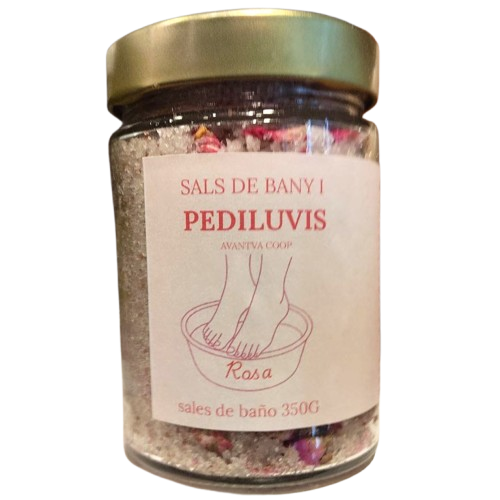 [2325] sals de bany i pediluvis rosa 350 g Avantva Coop